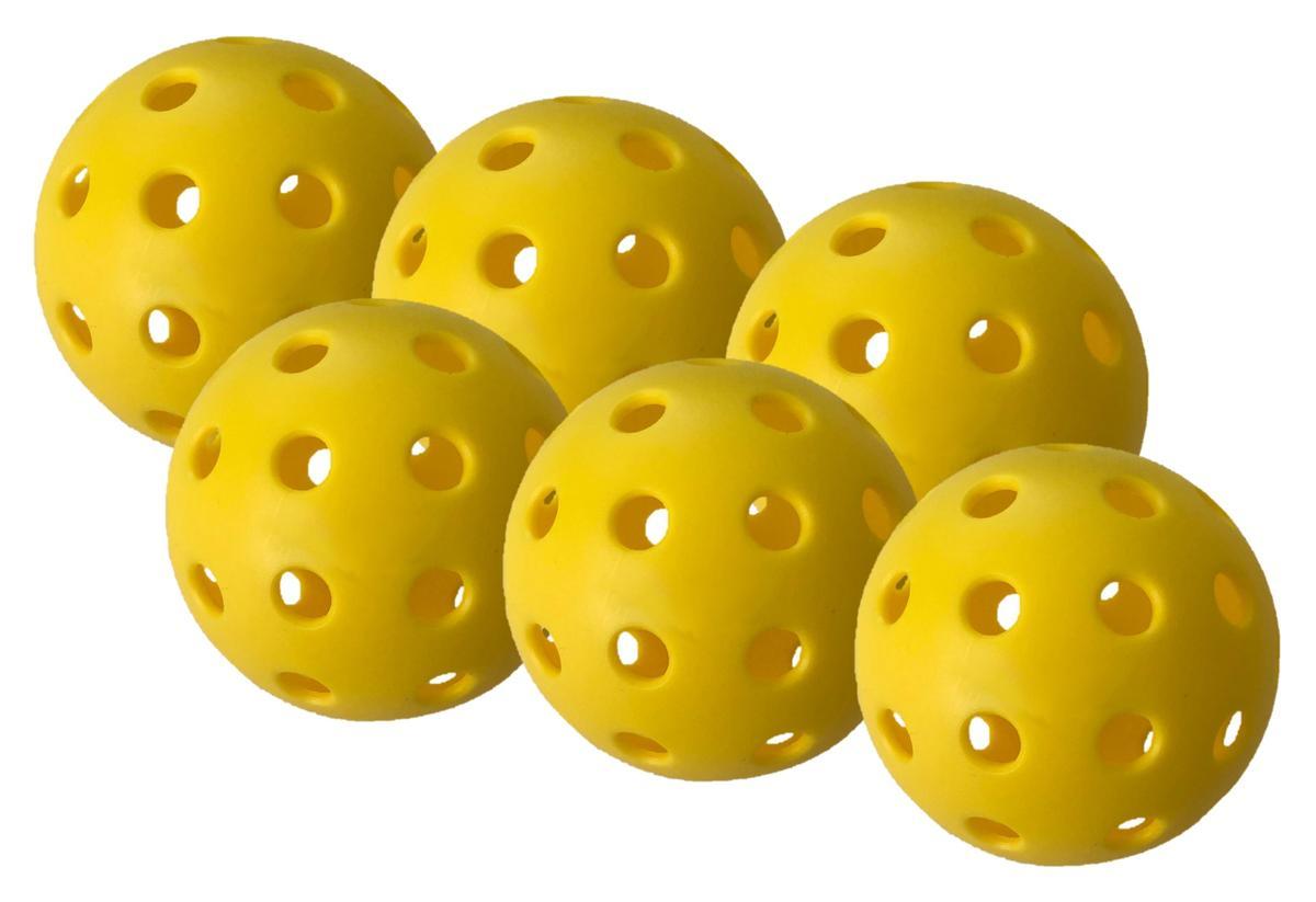 1 lot de 6 BALLES OUTDOOR (40 TROUS) PICKLEBALL